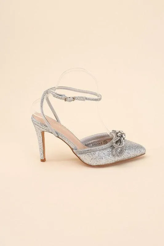 Womens Shoes Style No. Freya-5 Double Bow Heels